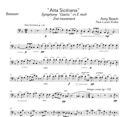 Alla Siciliana for flute, oboe, clarinet, horn, and bassoon | ScoreVivo