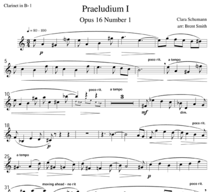 Praeludium I, Op.16 for clarinet quartet | ScoreVivo
