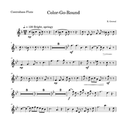 Color-Go-Round for flute sextet | ScoreVivo