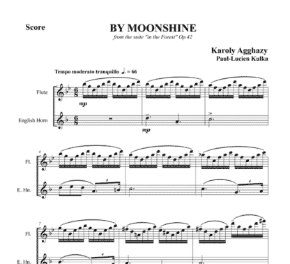 By Moonshine for flute and English horn duet | ScoreVivo