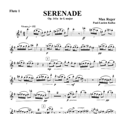 Serenade, Op 141a in G major for flute trio - Image 5