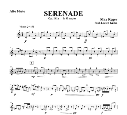 Serenade, Op 141a in G major for flute trio - Image 11