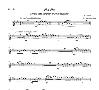 Wu Wei for flute sextet - Image 4