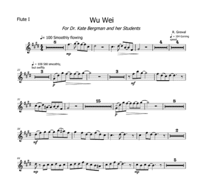 Wu Wei for flute sextet - Image 5