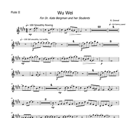 Wu Wei for flute sextet - Image 6