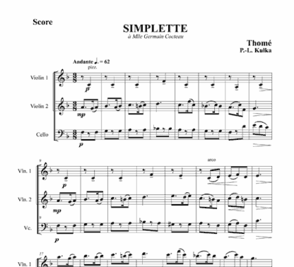 10 Pieces Enfantines En Trio for strings - Image 6