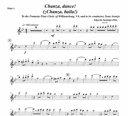 Chanza, dance! for flute, claves, bongs, and string bass - Image 5