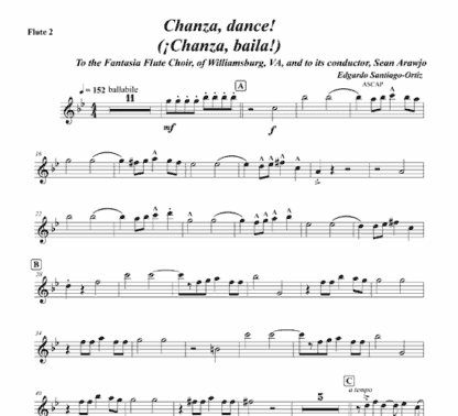 Chanza, dance! for flute, claves, bongs, and string bass - Image 6