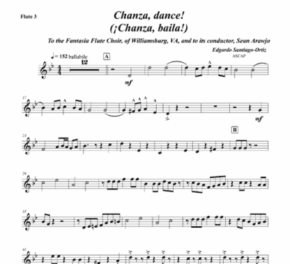 Chanza, dance! for flute, claves, bongs, and string bass - Image 7