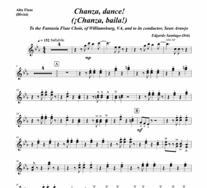 Chanza, dance! for flute, claves, bongs, and string bass - Image 8