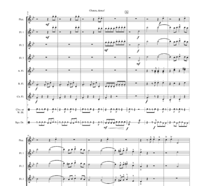 Chanza, dance! for flute, claves, bongs, and string bass - Image 3