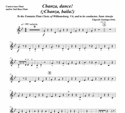 Chanza, dance! for flute, claves, bongs, and string bass - Image 9