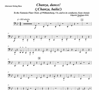 Chanza, dance! for flute, claves, bongs, and string bass - Image 10