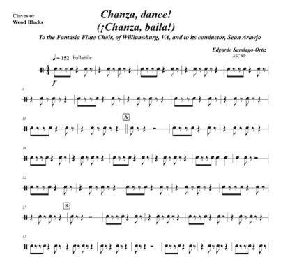 Chanza, dance! for flute, claves, bongs, and string bass - Image 12