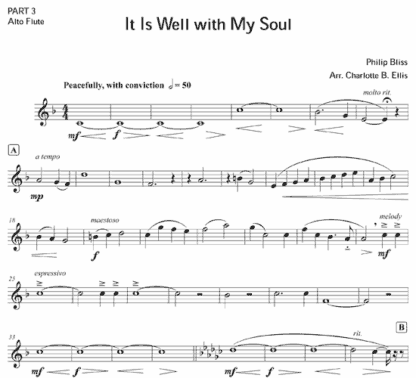 It Is Well With My Soul for flute trio - Image 6