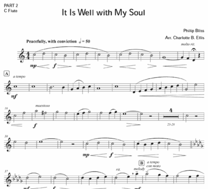 It Is Well With My Soul for flute trio - Image 5